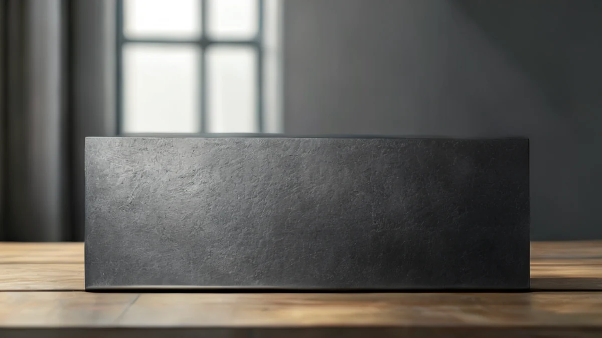Metalpanel met een gladde oppervlak en metalen finish.